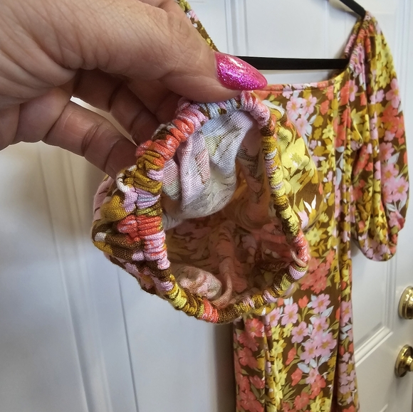 Billabong summer dress,  retro, inspired,  70s, mini, cute, spring,  girly,  fun - Picture 3 of 6